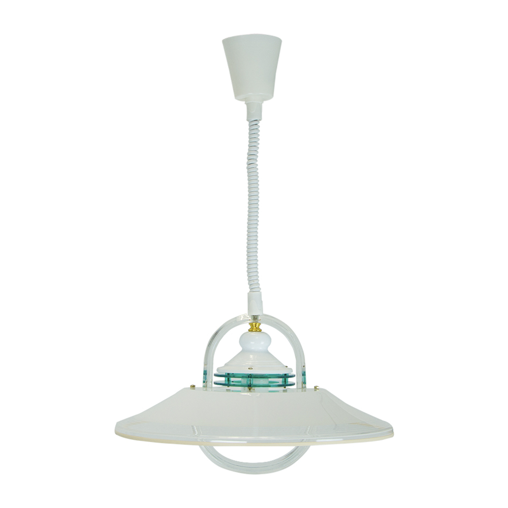 Lámpara Colgante, Blanco, 1 Luz, 60W, E27