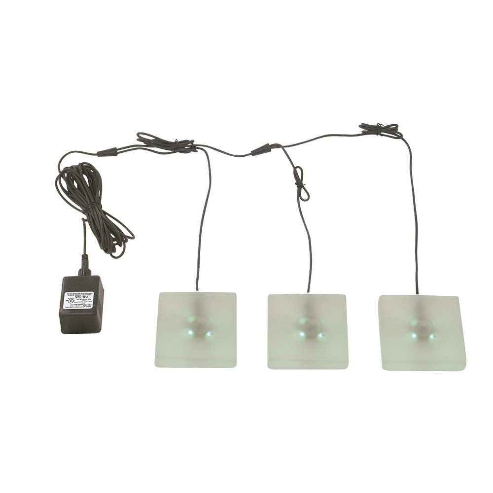 Lámpara de Jardín LED 3 luces Verdes 1.44W