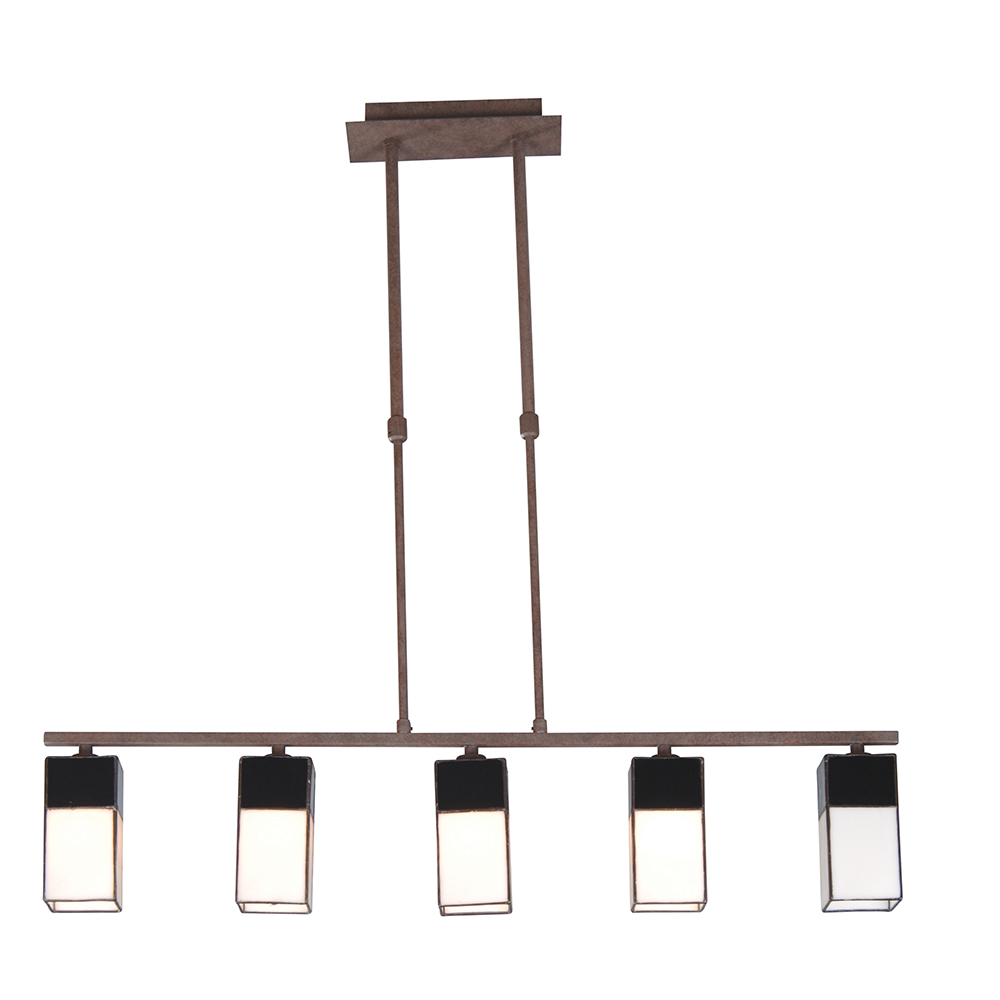 Lámpara de Techo G9 5 luces 40W - Acabado Marrón