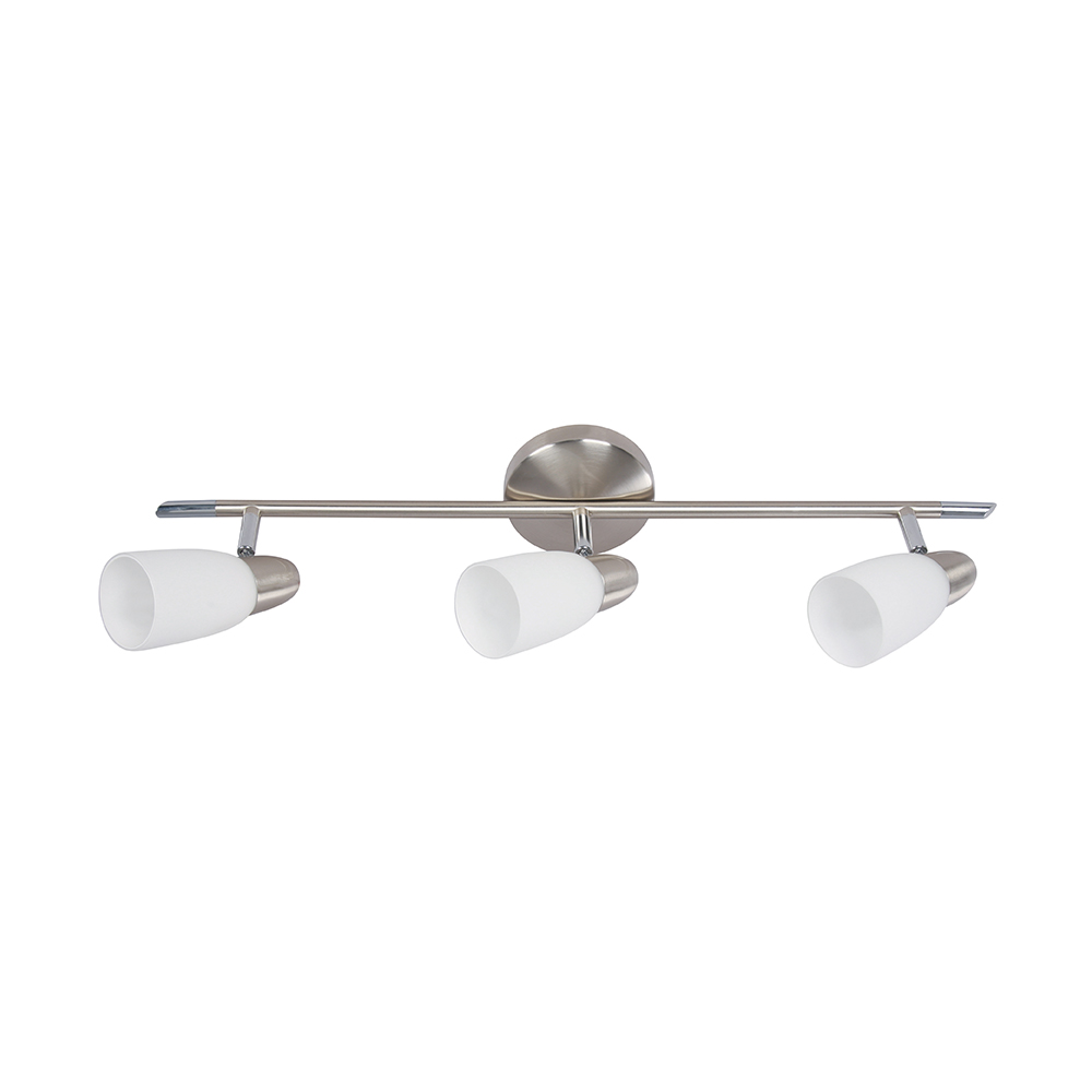 Lámpara de Techo E14 3 luces 7W - Acabado Níquel Satinado