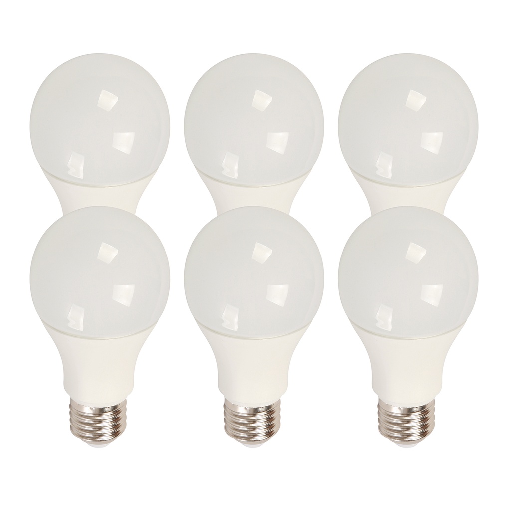 Foco LED Lightek E27 3000K de 7 W , Pack de 6 piezas