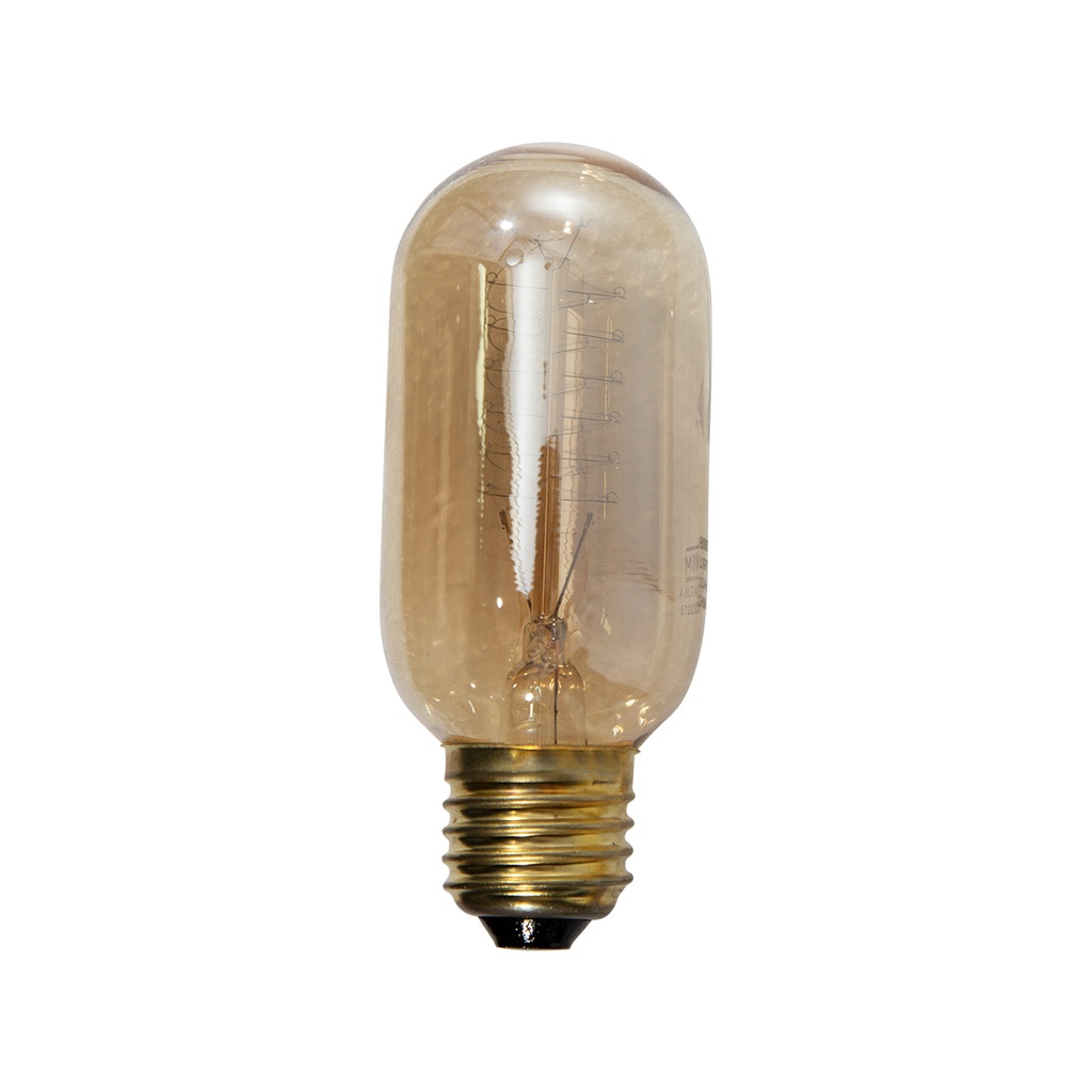 Foco Vintage Filamento de Carbono T45 Regula la Intensidad de la Luz Atenuable Ámbar 40w 2200k Socket E27 Lightek