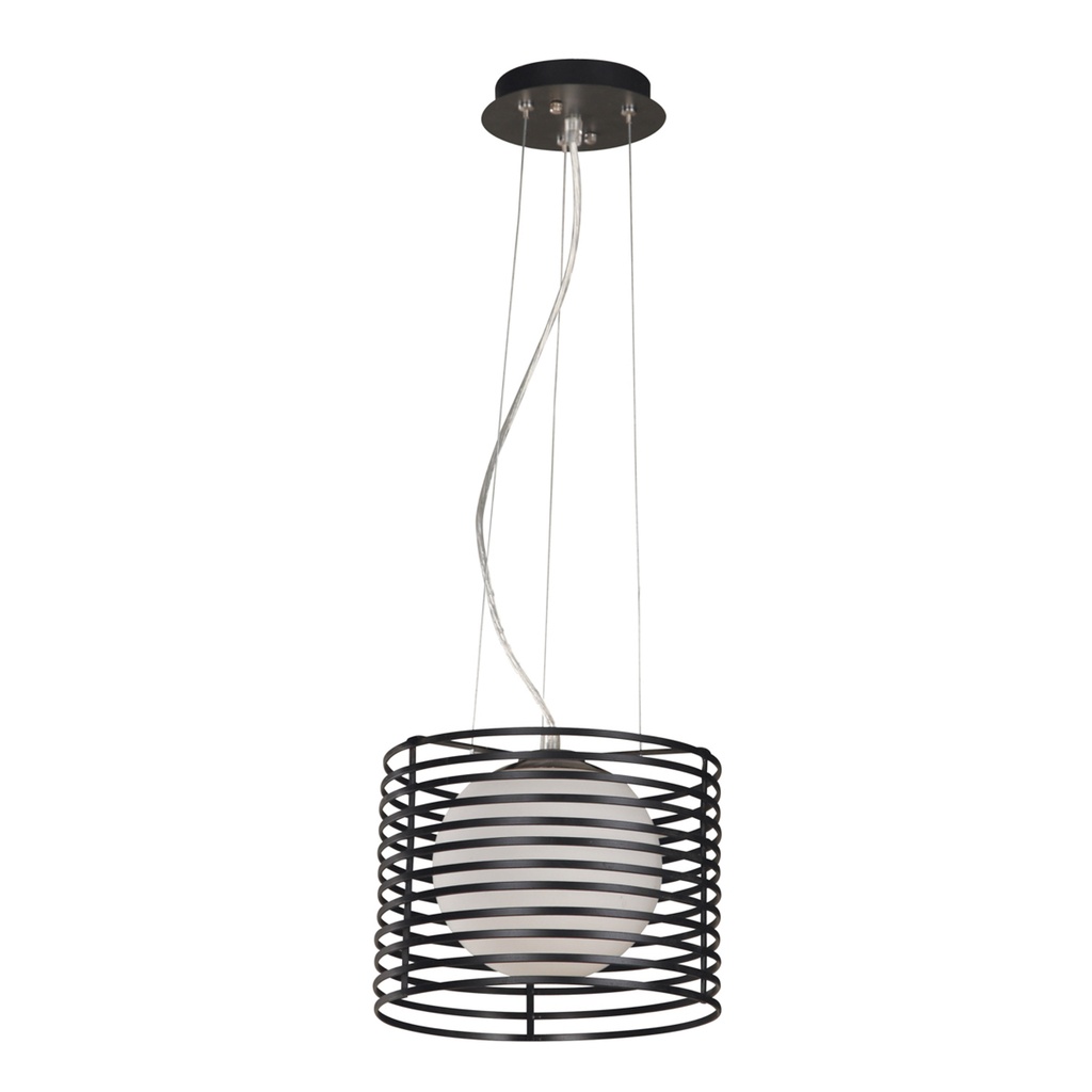 Lámpara Colgante Negro Mate 1 Luz Ideal para dar ese toque clásico en tu hogar