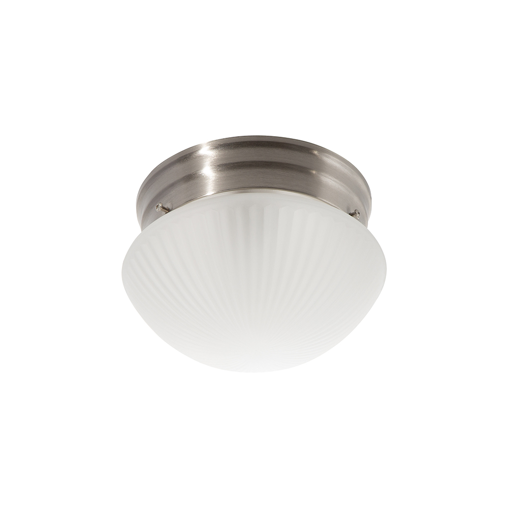 Lámpara Plafón Color Níquel Satinado de 1 Luz
