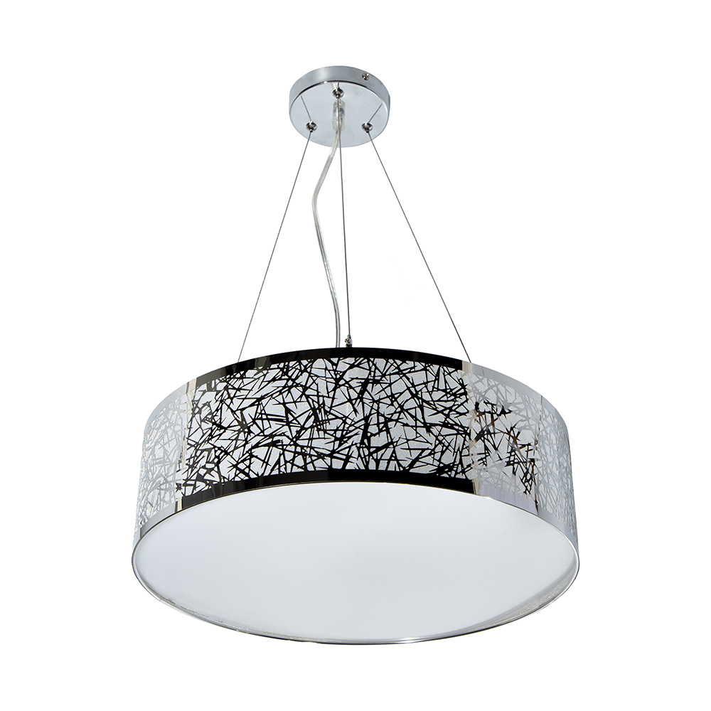 Lámpara de Techo, Cromo, 3 Luces, 60W