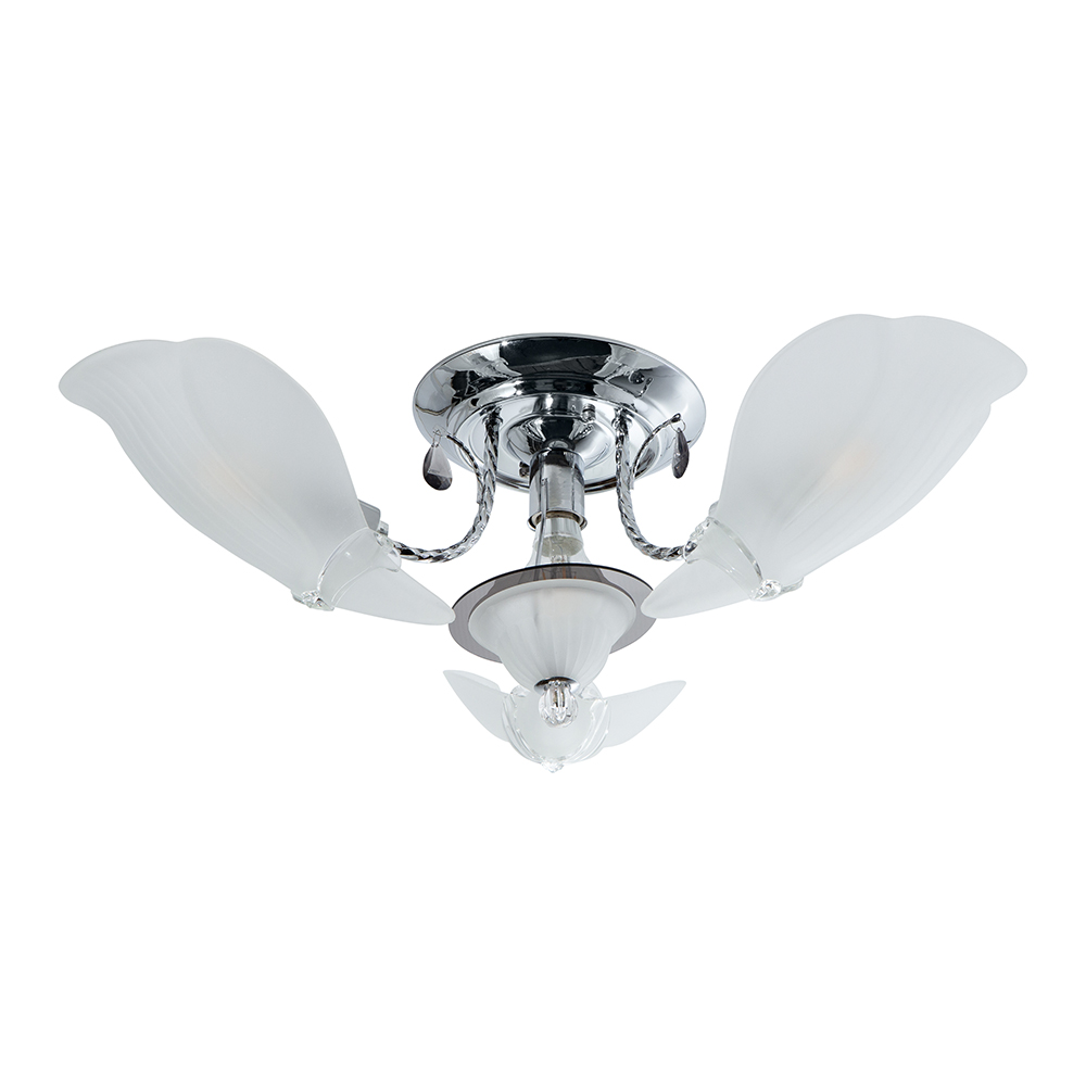 Lámpara de Techo Inlite Cromo 3 Luces 60W