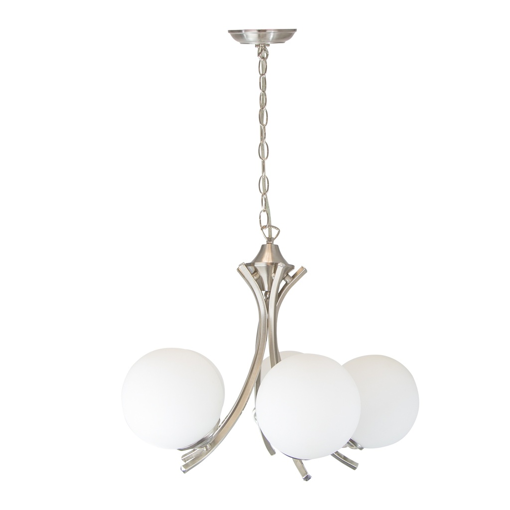 Lámpara Colgante Inlite Color Níquel Satinado de 60 W y 5 Luces