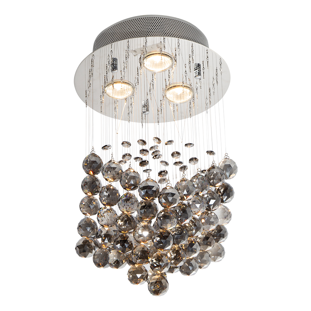 Lámpara Colgante Lumicentro Cromo 3 Luces 50W GU10