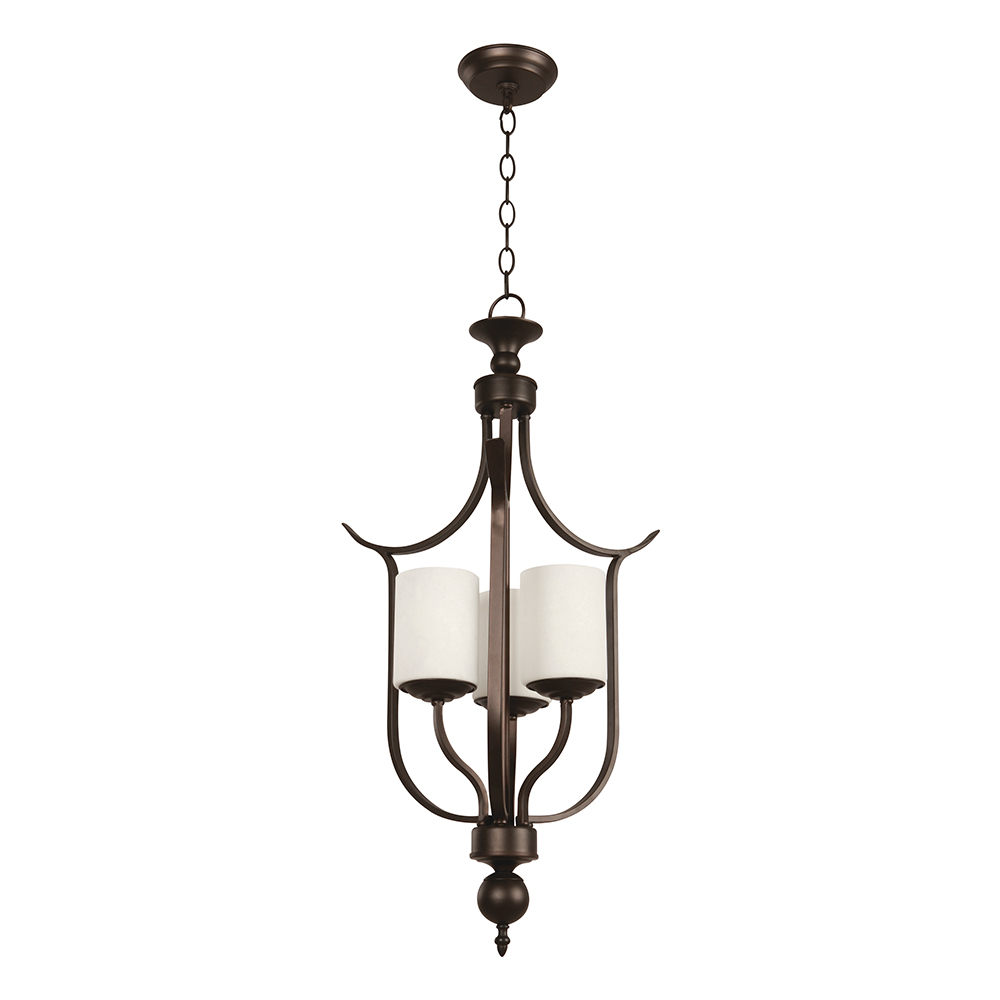 Lámpara Colgante Clásica Bronce Antiguo E27 60w 3 Luces