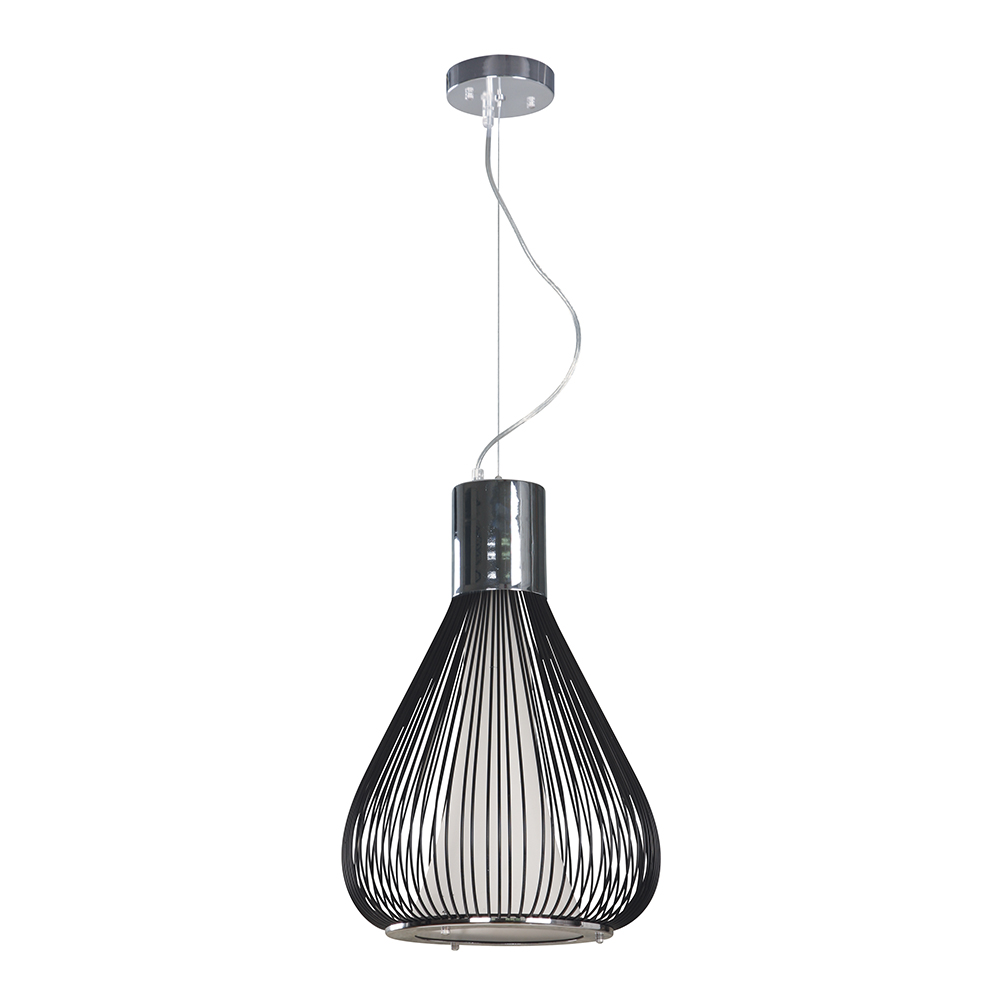 Lámpara Colgante Inlite Color Negro Mate 100 W de 1 Luz
