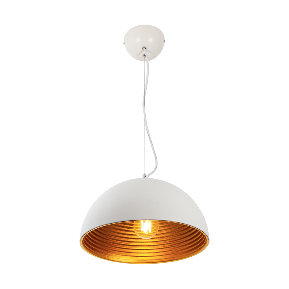 Lámpara Colgante Inlite Color Blanco Mate 100 W de 1 Luz