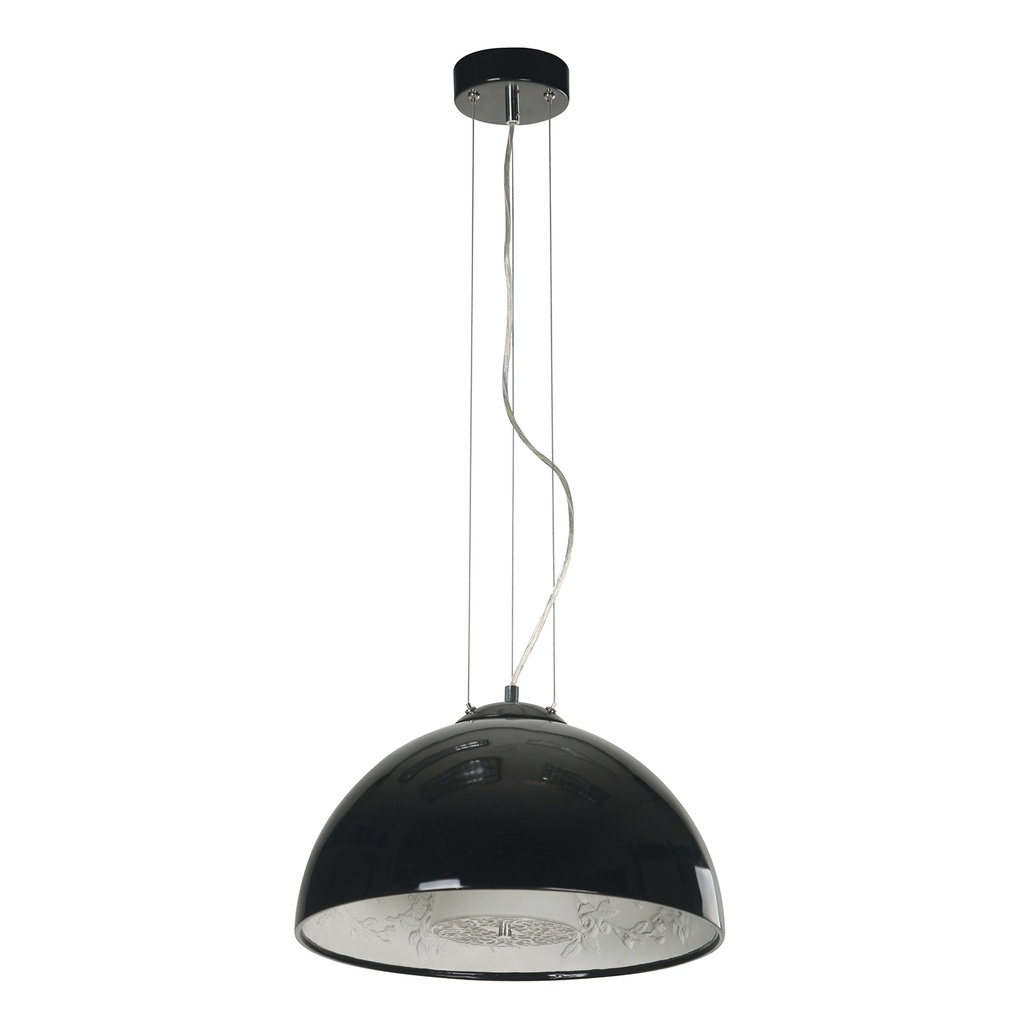 Lámpara Colgante Negro Satinado 1 L