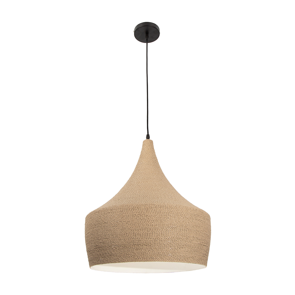 Lámpara Colgante Inlite Efecto Madera 1 Luz E27