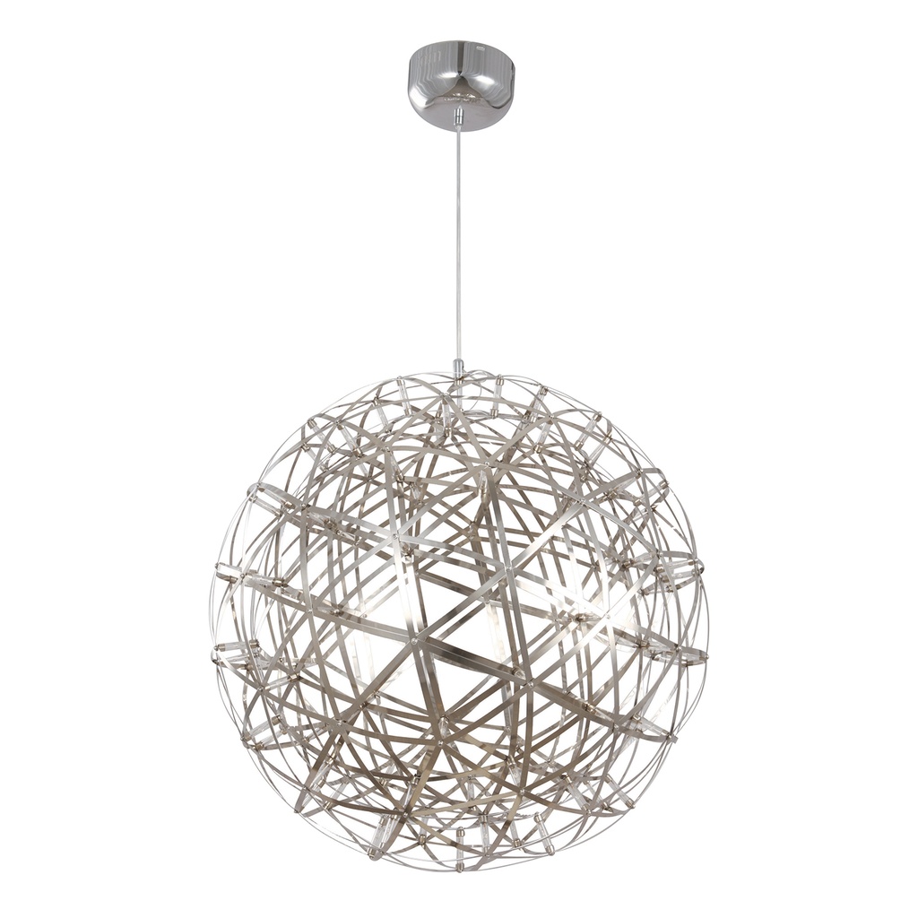 Lámpara LED Lámpara Colgante 92L Cromo y Plata