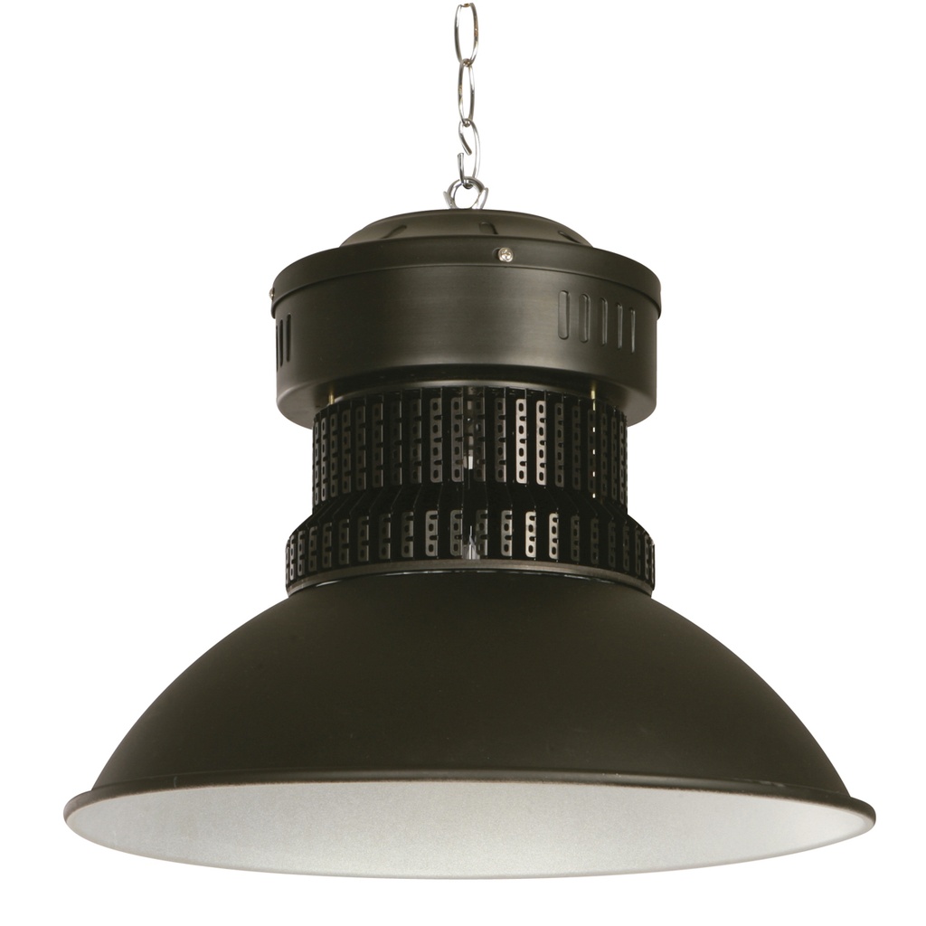 Lámpara Colgante Bodegas Negra 150w Luz Led Integrada