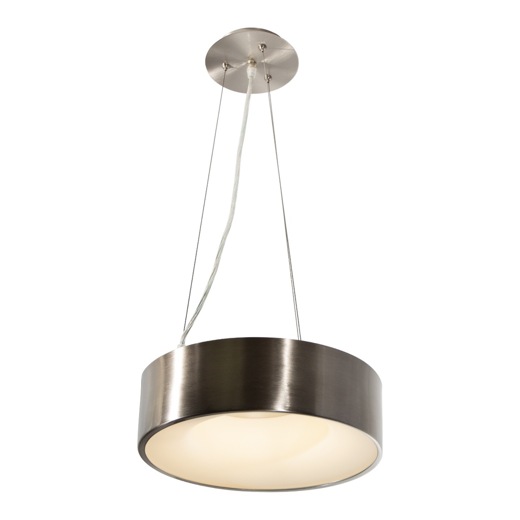 Lámpara Colgante de Techo Lumicentro LED Color Níquel Satinado de 1 Luz