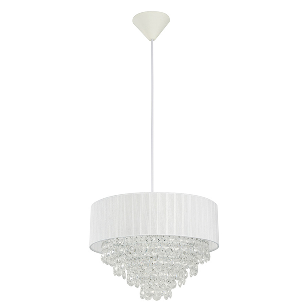 Lámpara Colgante Blanca E27 60W 1 Luz