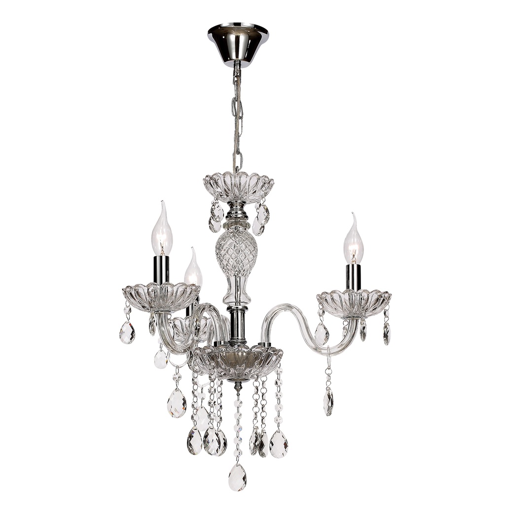 Lámpara Colgante, Plata, 3 Luces