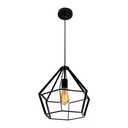 Lámpara Colgante, Negro, 1 Luz Brenta
