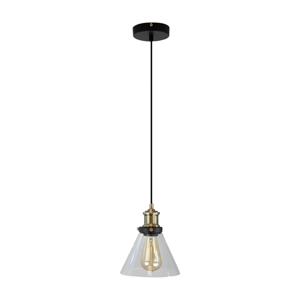 Lámpara Colgante Inlite Bronce Cepillado 1 Luz