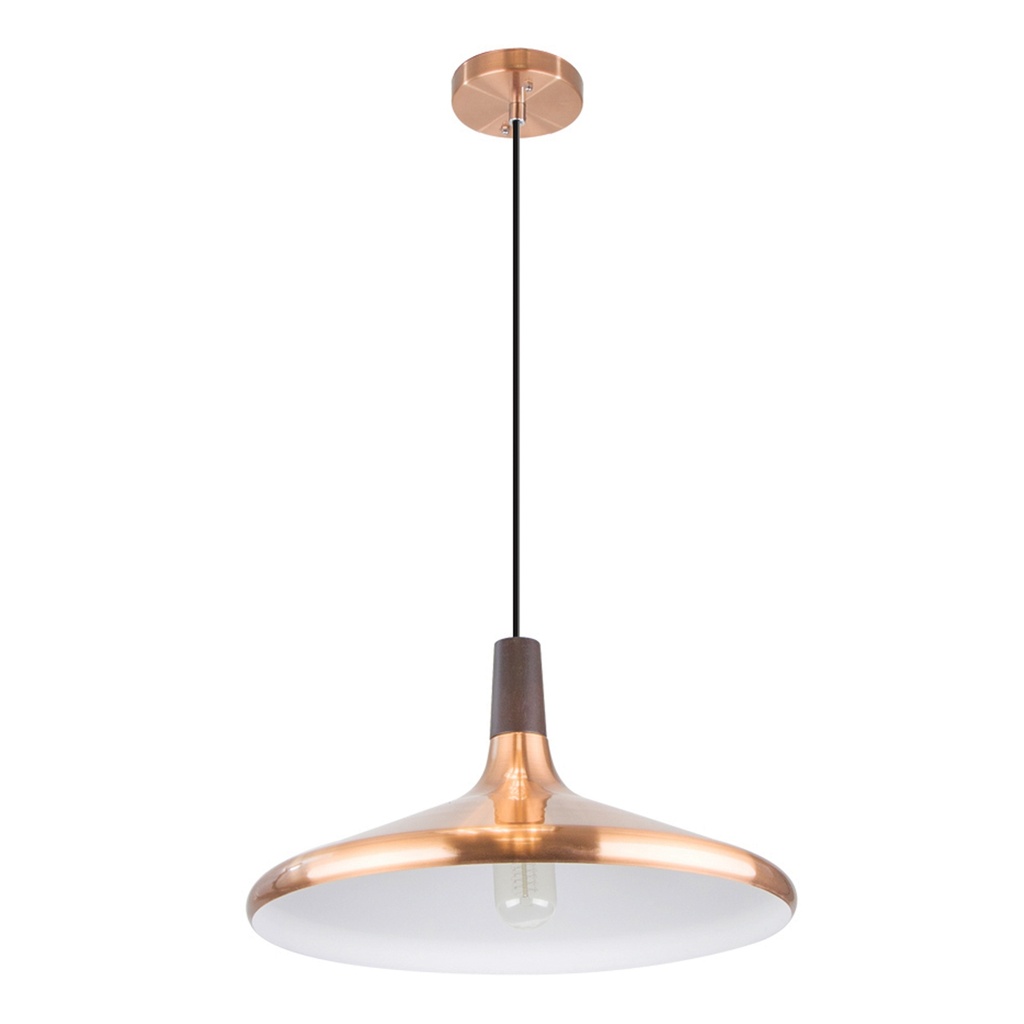Lámpara Colgante Cobre 1 Luz Ideal para dar ese toque vintage a tu hogar