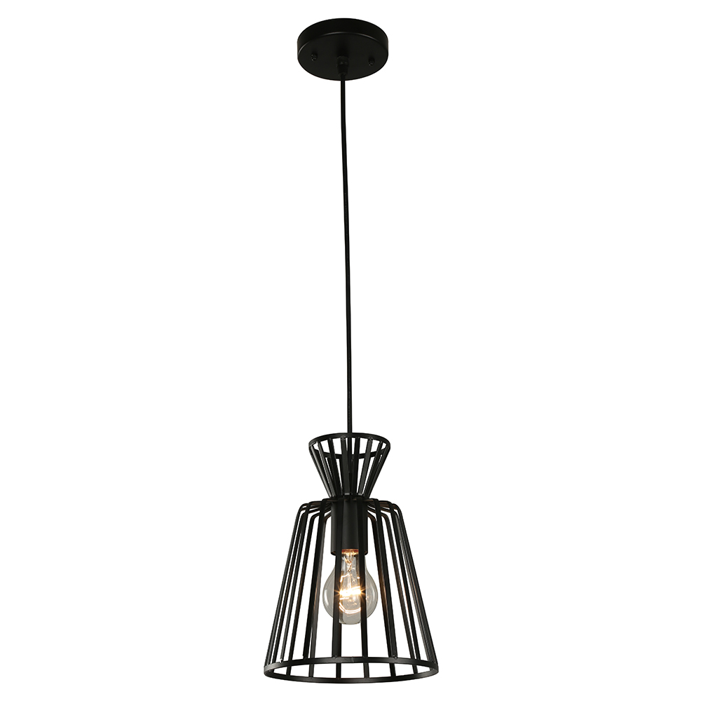 Lámpara Colgante, Negro, 1 Luz Adda