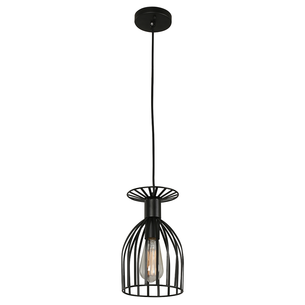 Lámpara Colgante, Negro, 1 Luz Adigio