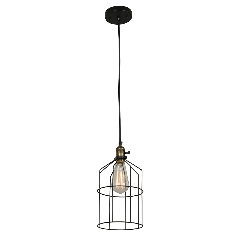 Lámpara Colgante, Negro, 1 Luz Piave