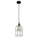 Lámpara Colgante, Negro, 1 Luz Piave