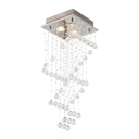 Lámpara de Techo Lumicentro Acabado Cromo Cristal de 3 Luces