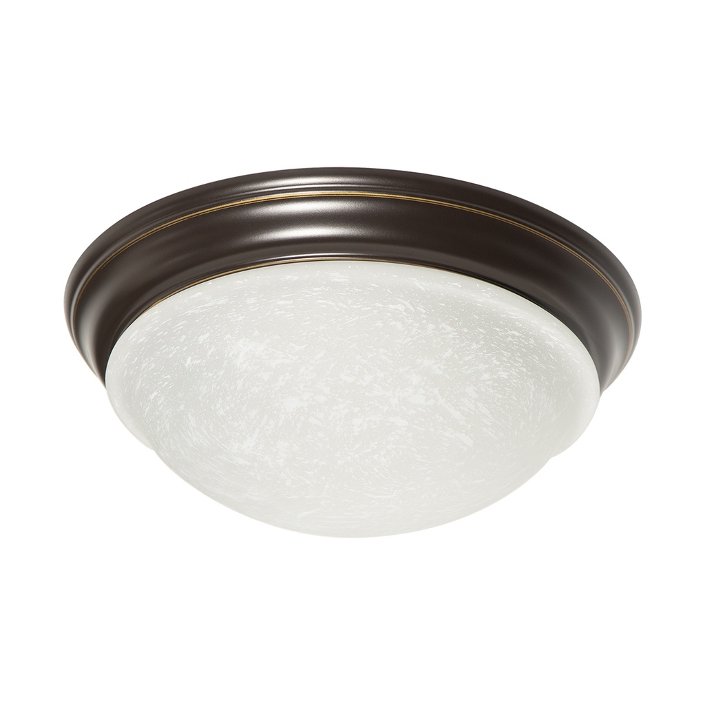 Plafón De Techo Led 17w, Acabado Bronce , Luz Cálida 3000k