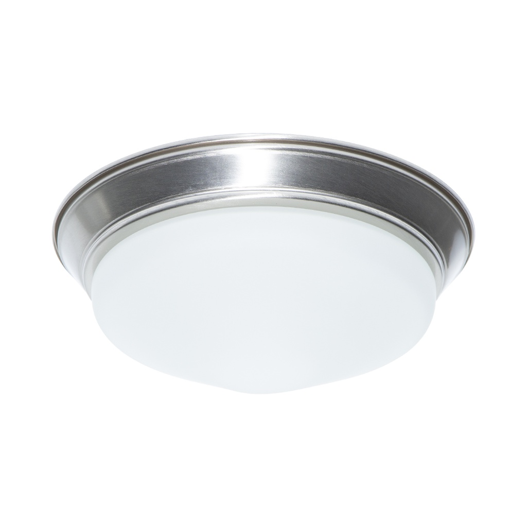 Lámpara De Techo Led 17w, Níquel Satinado, Luz Cálida 3000k