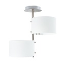 Lámpara de Techo Ike Lite Níquel Satinado 2 Luces 60W E27