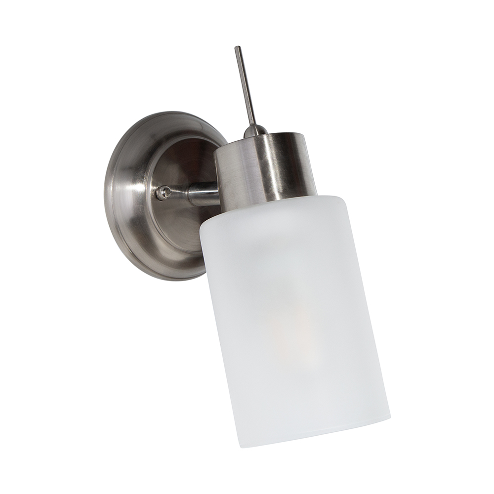 Aplique de Pared Moderno Ike Lite Níquel Satinado 60W E27 1 Luz