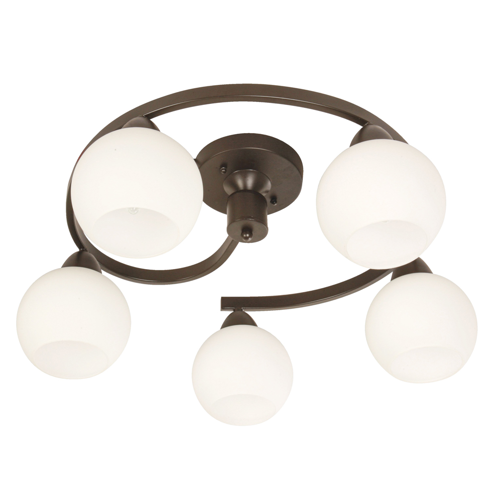 Lámpara de Techo 5 luces E27 40W - Acabado Chocolate