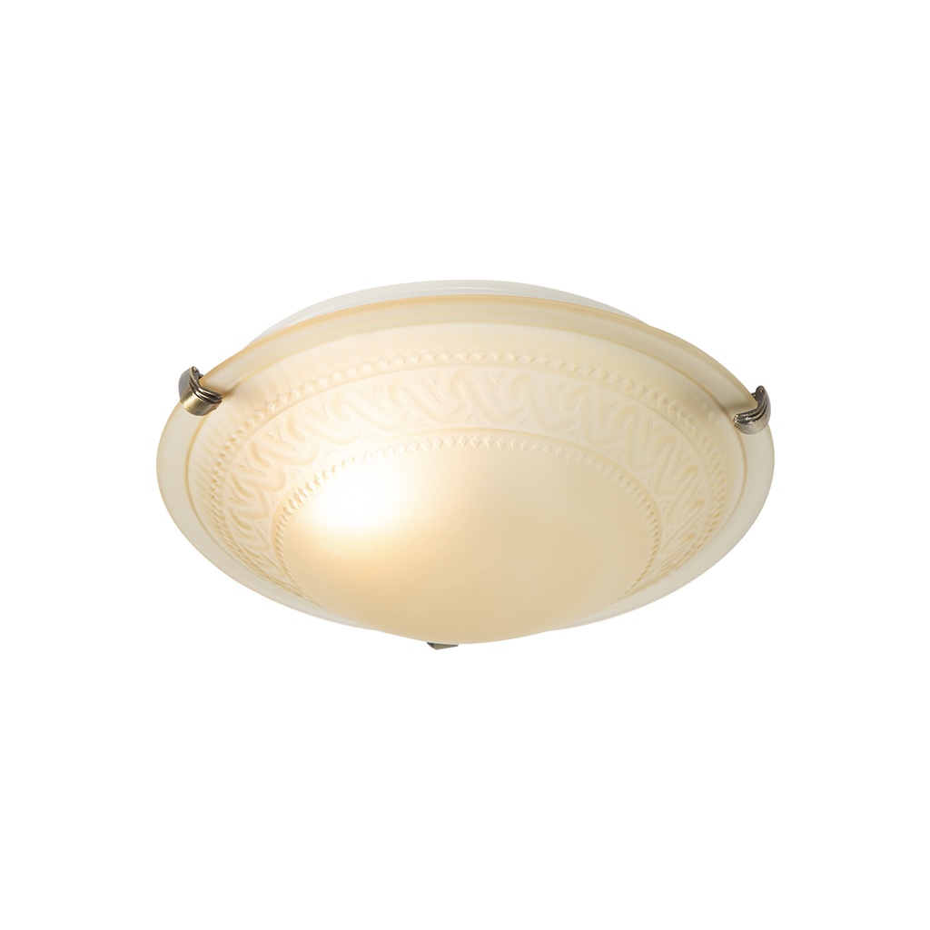 Lámpara de Techo Clásica Bronce  E27 60w 1 Luz