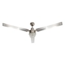 Ventilador de techo industrial plata 54", control de pared, 1 Luz