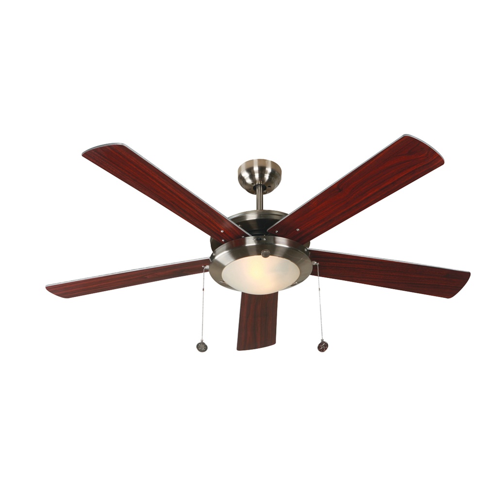 Ventilador De Techo Madera Clara/caoba 3 Velocidades  52