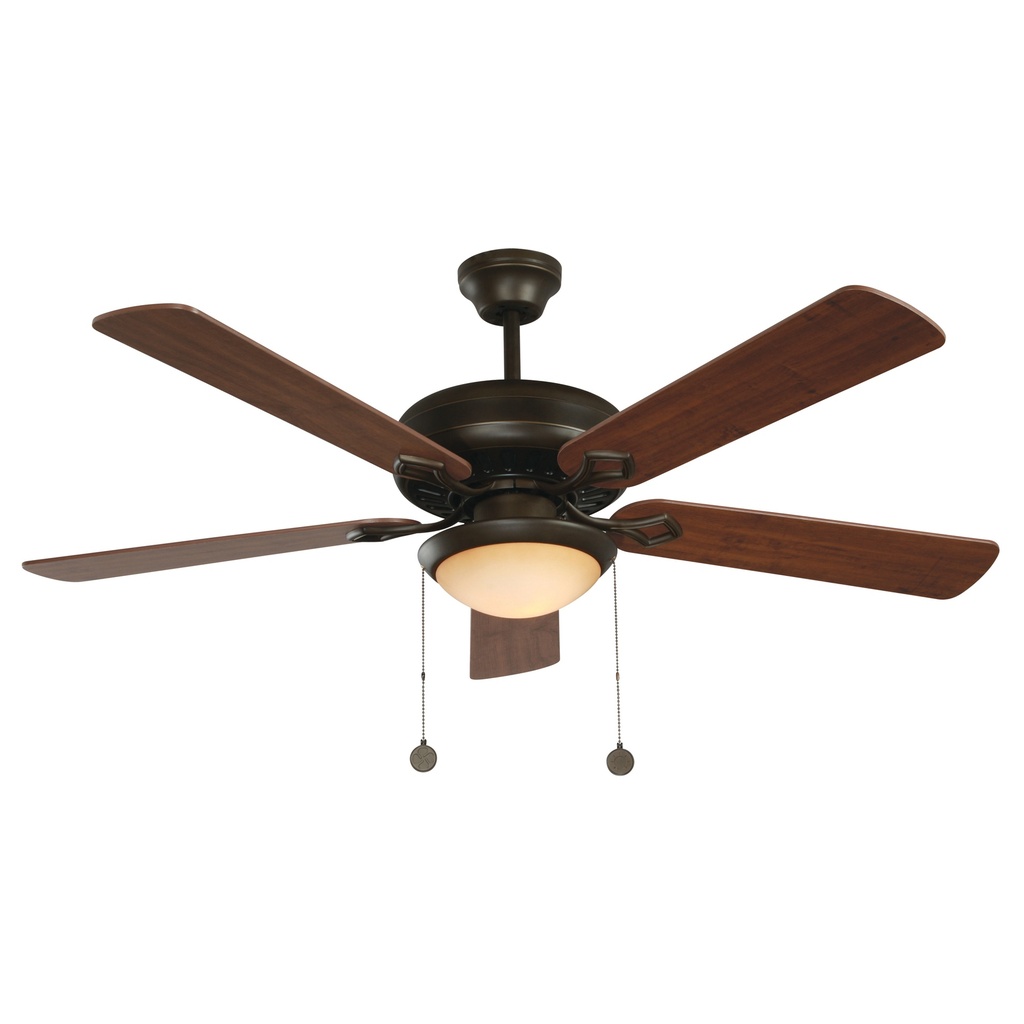 Ventilador Techo 52" Bronce 5 Aspas Reversibes 60W 3 Velocidades