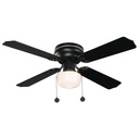 Ventilador Techo 42" , aspas reversibles, negro y marrón, 3 Velocidades.