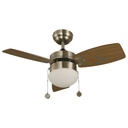 Ventilador de Techo 30" ARTFAN ABELLI Níquel Satinado 1 Luz 60W E27