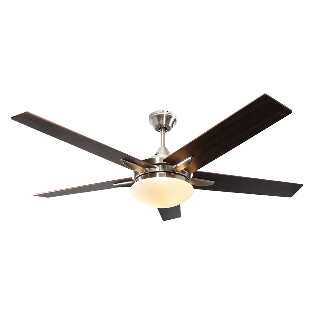 Ventilador de Techo 52" Níquel Satinado 2 luces, 40W, E27