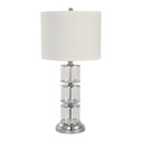 Lámpara de Mesa Inlite Color Blanco y Transparente de 100W