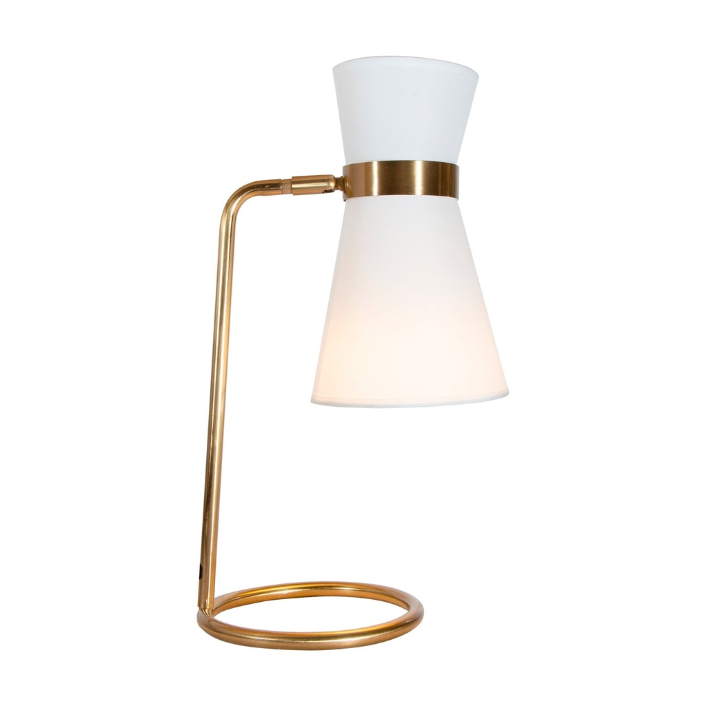 Lámpara de Mesa Cobre E27 40W  1 Luz