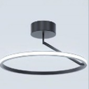Lámpara de techo LED 4000K, acabado negro, 20W 450 lm