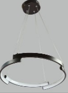 Lámpara colgante LED 3000K, acabado café oscuro, 30W