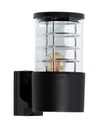 Aplique de pared exterior, IP44, negro, 10W, E27, 1 luz