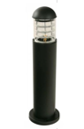 Poste de luz exterior IP44, acabado negro, 1 luz, E27, 10W