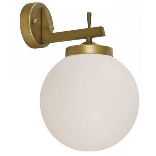 Lámpara de Pared Exterior en Dorado antiguo 1L E27 40W
