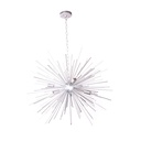 Lámpara Colgante Plata 6 Luces E14 40W